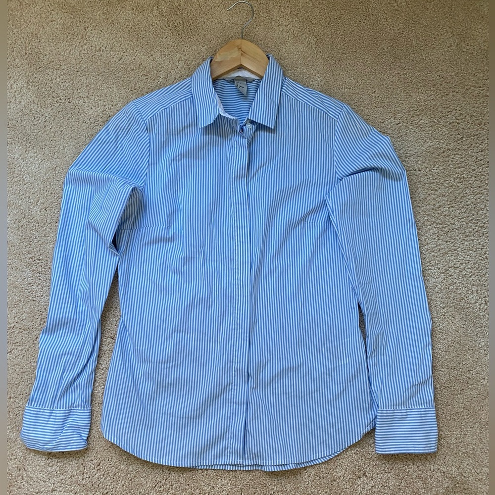 H&M Striped Button Up Women’s Shirt. Size 6.